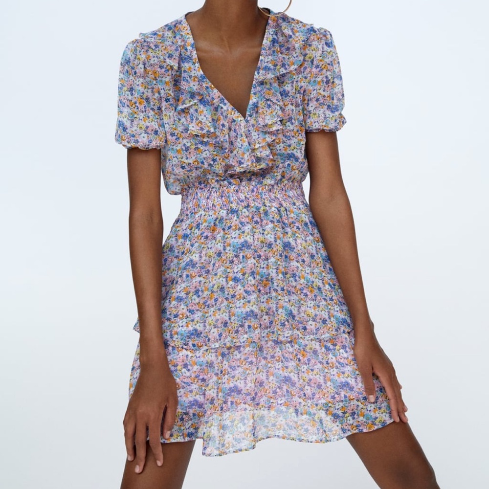 NWT Zara Floral Mini dress